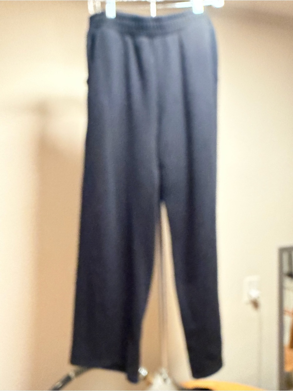 Men's Black Straight-Leg Pants